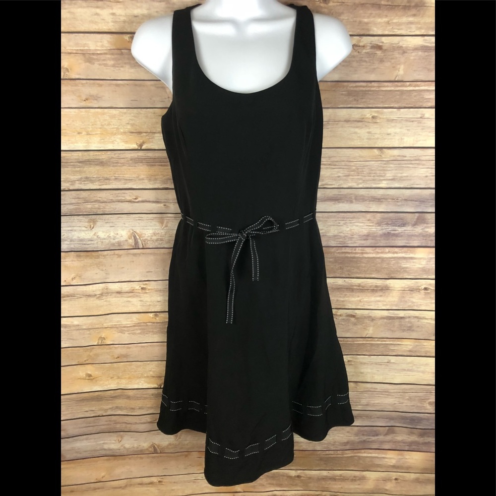 Ann Taylor Petites Silk Black Dress